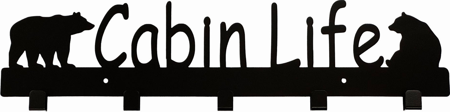 "Cabin Life" Coat Rack
