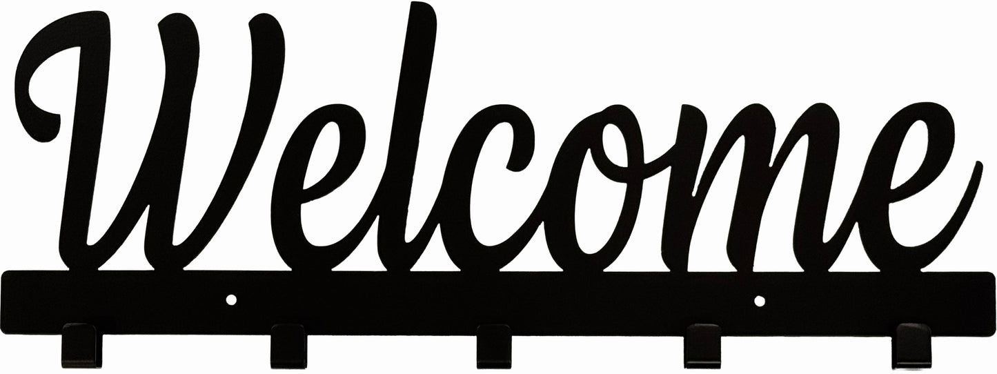 "Welcome" Coat Rack