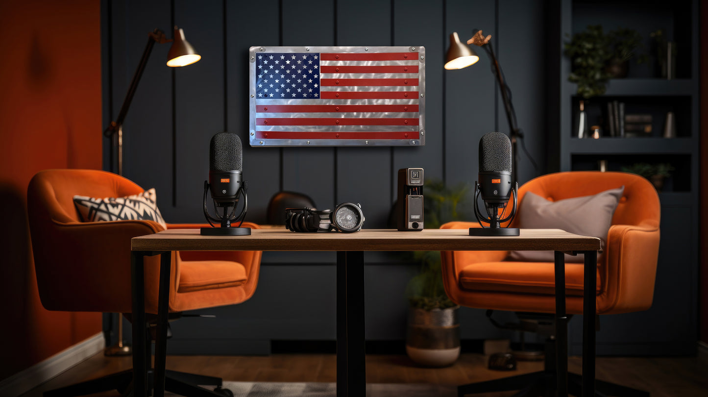 Heavy Duty Metal U.S. Flag "Rugged Glory"