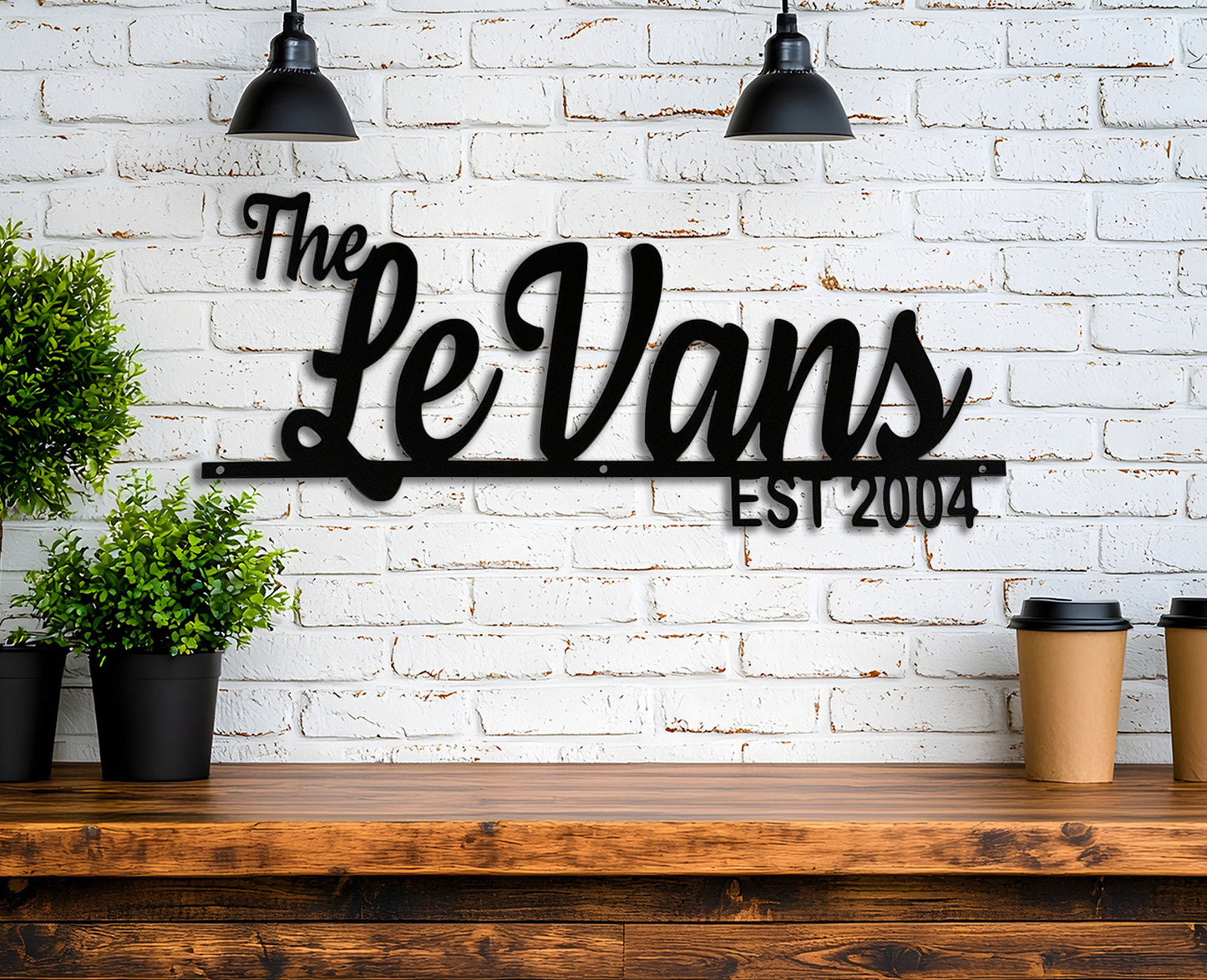 Personalized Metal Established Sign