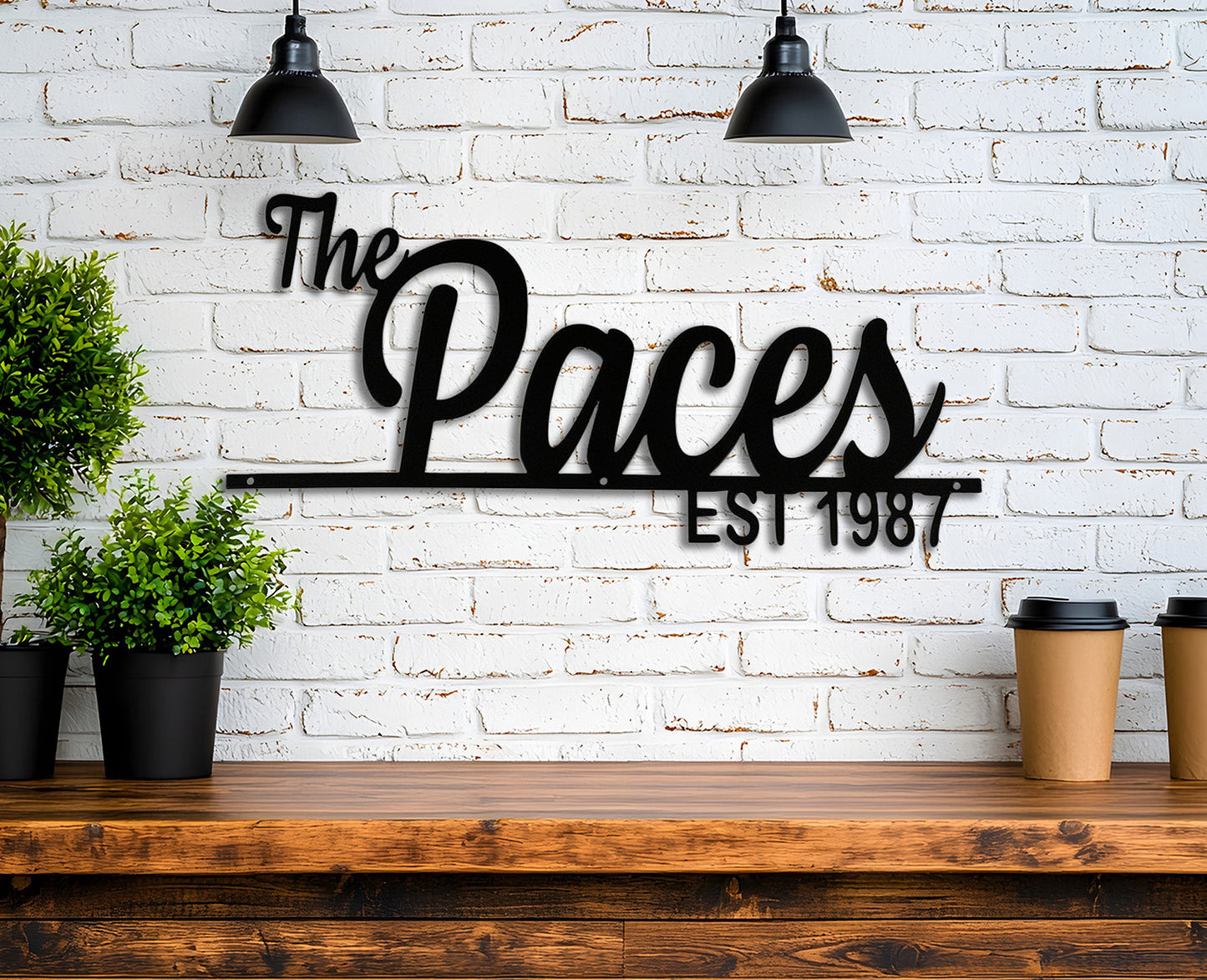 Personalized Metal Established Sign