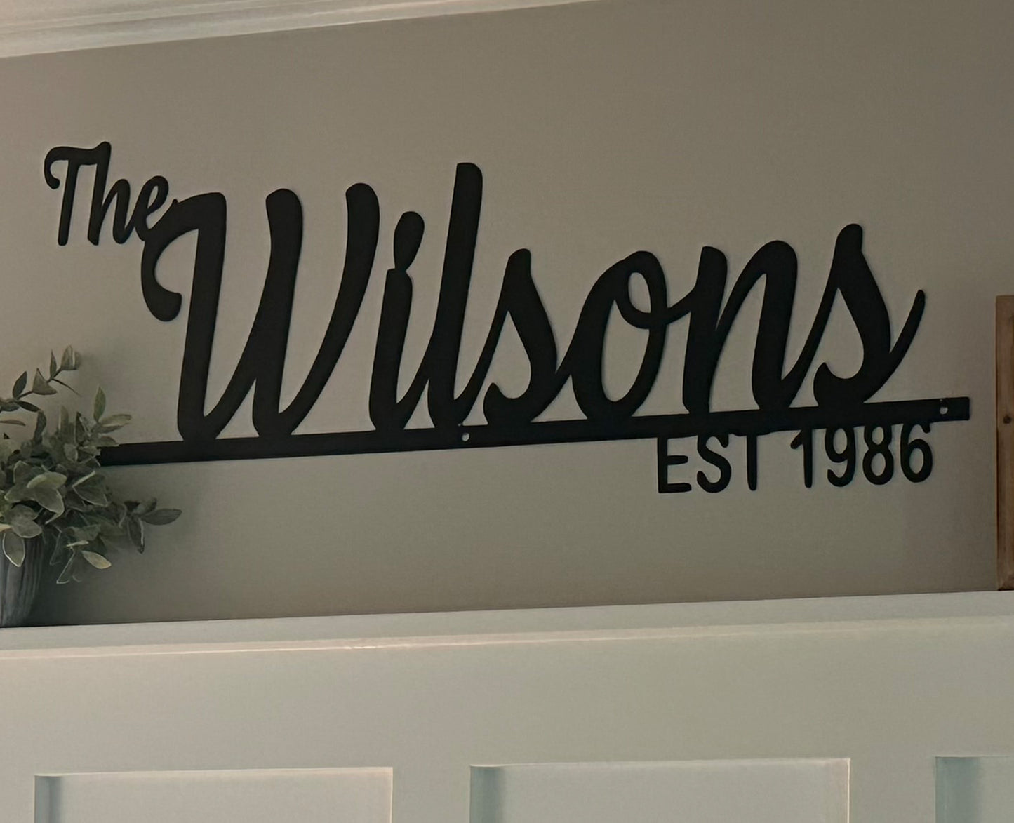 Personalized Metal Established Sign