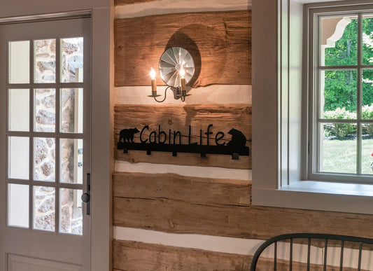"Cabin Life" Coat Rack