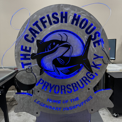 Business Sign - Multidimensional with LED Backlights