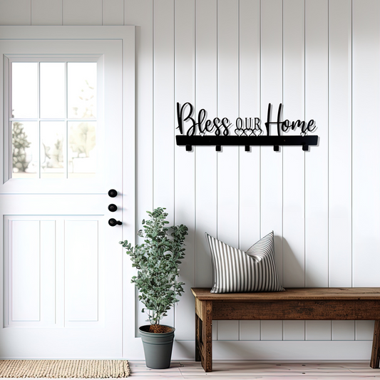 Bless Our Home - Coat Rack