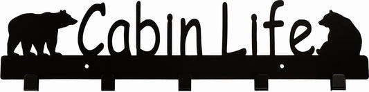 "Cabin Life" Coat Rack