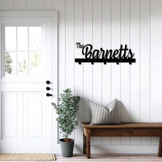 Custom Last Name - Coat Rack