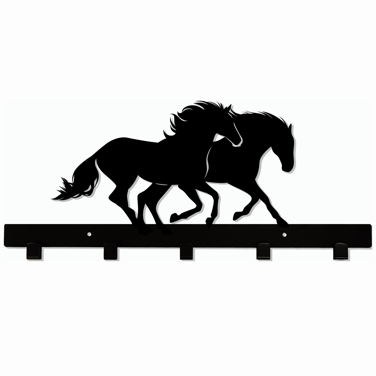 Horses Running - Coat Rack