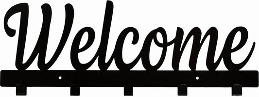 "Welcome" Coat Rack