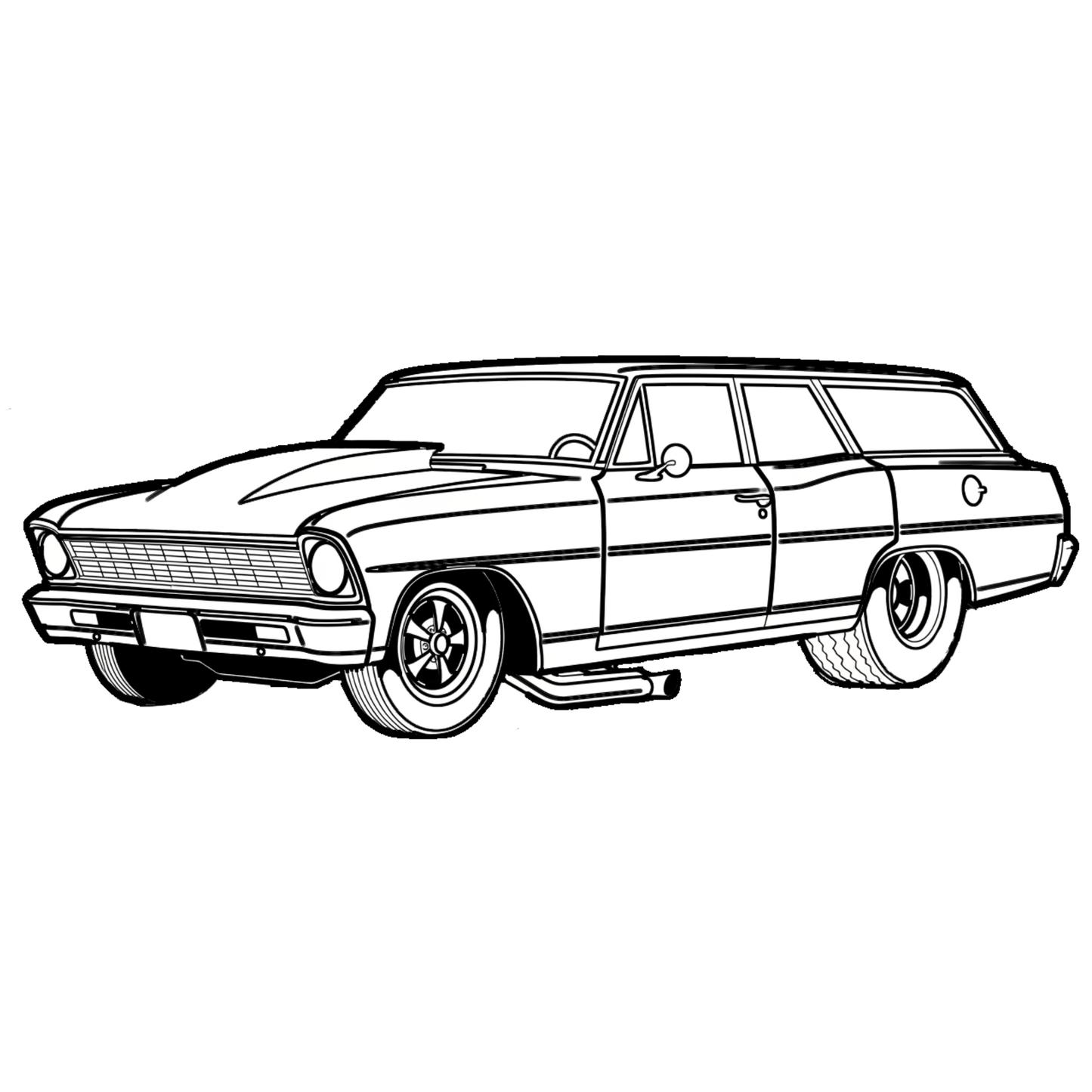 Custom Hot Rod Car Sign - Wall Art