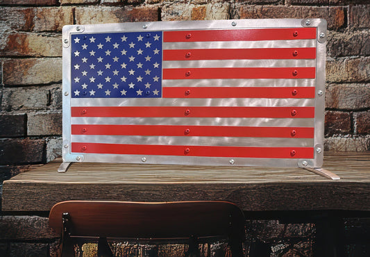 Heavy Duty Metal U.S. Flag "Rugged Glory"