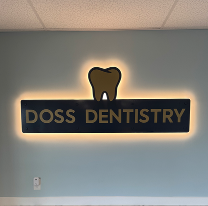 Business Sign - Large Multidimensional with LED Backlights